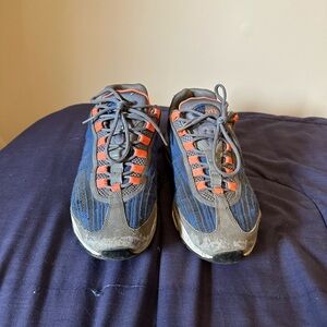 Nike Men's Sneakers - Blue and Orange